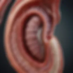 Cross-section of a healthy abdominal aorta