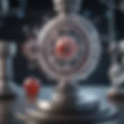 Illustration depicting the mechanism of antigen tests