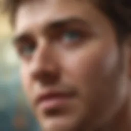 Visual representation of aphantasia concept