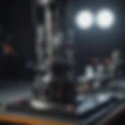 Detailed view of an innovative ataxia testing apparatus