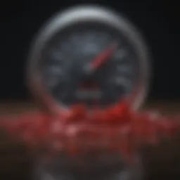 Graph portraying post-meal blood sugar spikes