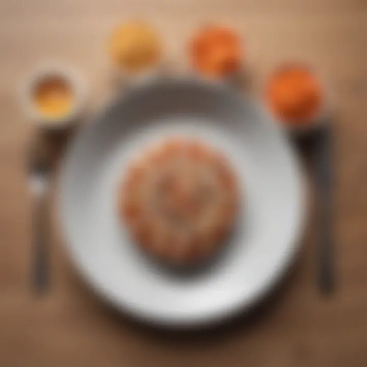 Infographic illustrating the psychology of portion control