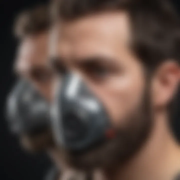 Comparison of different types of dust respirators suitable for facial hair