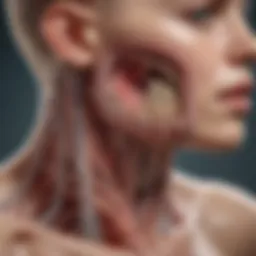 Diagram illustrating the physiological mechanisms of fetal asphyxia