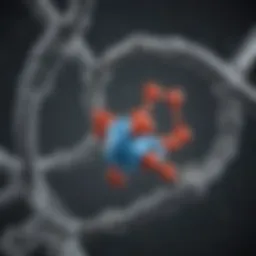 Molecular structure of hirudin showcasing its polypeptide chain