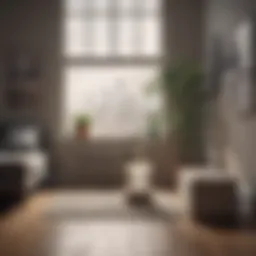 Illustration of common indoor air pollutants