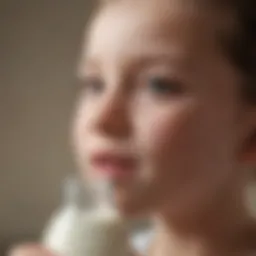 Visual representation of cow milk allergy mechanisms
