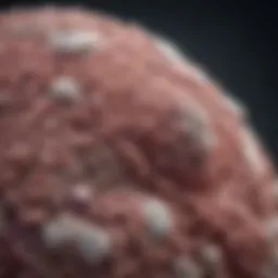 Detailed diagram illustrating the stages of locally advanced lung cancer