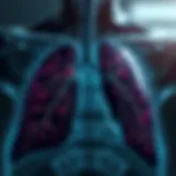 Subtypes of Non-Small Cell Lung Cancer Detailed diagram showcasing the subtypes of Non-Small Cell Lung Cancer