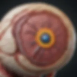 Diagram illustrating the anatomy of the optic nerve