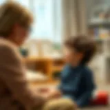 Child engaging in a PRT session with a therapist