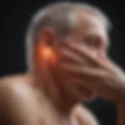 Illustration depicting the physiological aspects of rheumatoid arthritis pain.