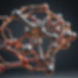 Visual representation of serotonin molecular structure