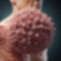 Illustration depicting gene mutations in small cell lung cancer