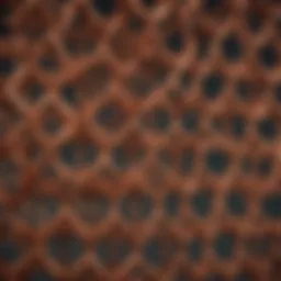 A detailed illustration of the copper lattice structure highlighting atomic arrangement