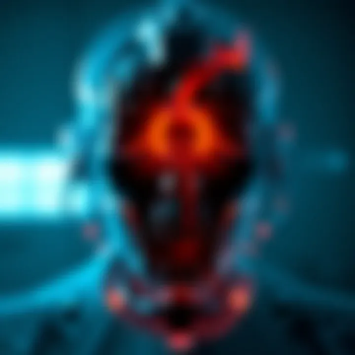 Visual representation of psychological impact of burns