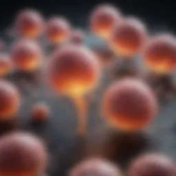 Depiction of metastatic neuroblastoma cells