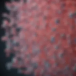 Diagram illustrating the molecular structure of collagen