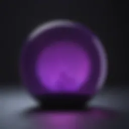 Spectral representation of UV violet light