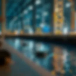 Overview of wastewater treatment facilities showcasing advanced technologies