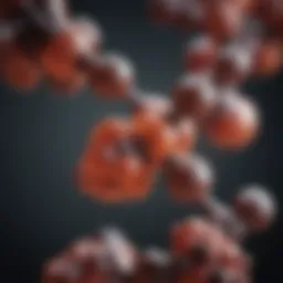 Representation of testosterone molecules