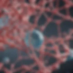 Illustration of collagen molecular structure