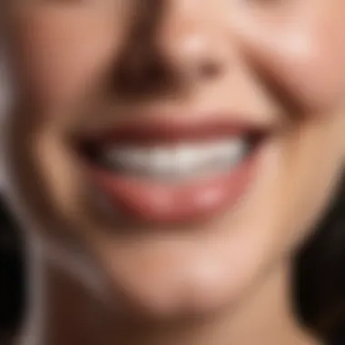 Achieving a Bright Smile with Whitening Toothpaste Smiling person showcasing bright, white teeth after treatment